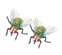 YARNOW 2 Pezzi di simulazione della mosca giocattoli insetti volanti scherzi con i giocattoli degli insetti giocattoli di insetti realistici figure di insetti realistici