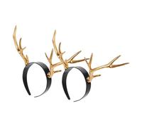YARNOW 2 Pezzi Fascia Antler Forma di Corna Brillante per Feste di Natale e Fotografia Accessorio Costume per Adulti Cerchietto da Ruolo per Eventi Festivi