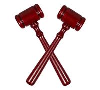 YARNOW 2 Pezzi Giudice Martello martelletto dei giudici Giudice martelletto Favore di Partito Oggetto Cosplay dell'avvocato martelletto del Giudice Giocattolo martelli di Corte di Legno