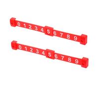 YARNOW 2 Pezzi marcatore di biliardino segnapunti mini tabellone segnapunti partita di calcio balilla punto fornitura di calcio balilla contatore di punteggio di calcio balilla pp rosso