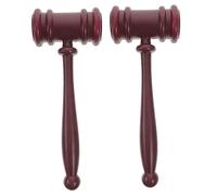 YARNOW 2 Pezzi Martelletto da Giudice per Ruolo per Avvocati per Compleanni Natale e Halloween Cognitivo con Suono e Forte Materiale Resistente e Sicuro