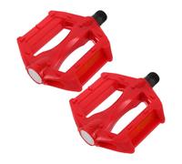 YARNOW 2 Pezzi Pedali per Bicicletta Montagna, Plastica Ferro Rosso | Biciclette Infantili, Uso in Parchi e Strade Cittadine, Ricambio Semplice, Comfort alla Guida