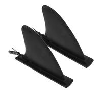 YARNOW 2 Pezzi Pinne per Tavola Paddle Gonfiabile in PVC Nero Design Idrodinamico per Minimizzare la Resistenza, Stabilizzatore per Avventure Acquatiche ed Esplorazioni