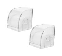 YARNOW 2 pezzi Portaorologi da Viaggio Trasparente in Acrilico Custodia Protettiva Quadrata Piccola per Orologi Uomo Scatola Espositiva Versatile per Casa e Negozio