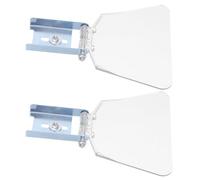 YARNOW 2 Pezzi Protezione per Smerigliatrice da Banco in Plastico e Ferro Visione Chiara e Installazione Semplice per Officina e Lavorazioni di Precisione