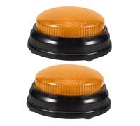 YARNOW 2 Pezzi Pulsante e Sonoro per Party con Suono Avviso Unico per Giochi Quiz e Prank Accessorio Divertente per e Addestramento Animali