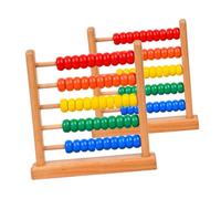 YARNOW 2 Pezzi Rack informatico a Cinque velocità Abaco per la Matematica dei Giocattoli matematici Abaco pallottoliere Giocattolo Abaco aritmetico di Legno