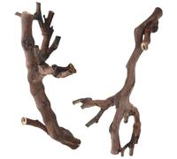YARNOW 2 Pezzi Ramo in Legno per Rettili Supporto Robusto per Arrampicata Compatibile Terrari per Habitat di Draghi Cornuti e Serpenti Stili multipli