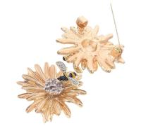 YARNOW 2 pezzi Spilla Ape e Margherita Elegante in Metallo con Pietre Leggere e Resistenti Spille per Donna da Giacca Sciarpa e Abbigliamento Accessori Portafortuna per Occasione