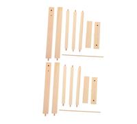 YARNOW 2 Pezzi stendino per casa delle bambole mini stendino organizzatore di vestiti per bambole appendiabiti per bambole supporto di stoffa per bambole Di legno Khaki