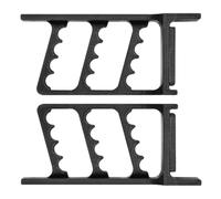 YARNOW 2 Pezzi Supporto da Parete per Arco e Frecce, Wall Mounted Arrow Rack, Pla Nero, Struttura ad Alta Portata, Supporto Stabile, per Attrezzatura da Tiro L'arco, Casa e Sala