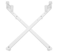 YARNOW 2 Pezzi Supporto da Tavolo Regolabile in Altezza in Ferro Bianco Morsetti Resistenti e Facile Montaggio per Organizzazione e Accessori da Scrivania
