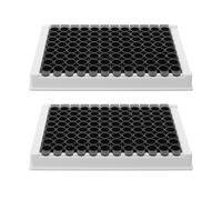 YARNOW 2 piastre per colture cellulari a 96 pozzetti - Vassoio da laboratorio in plastica per la coltura di tessuti, design smontabile - Piastra di crescita per uso di ricerca