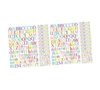 YARNOW 2 Set Adesivi Alfanumerici Impermeabili Simpatici Adesivi Con Lettere Numero Di Lettera Di Vinile Autoadesivo Di e Dei Numeri Alfabeti 10 Fogli*2