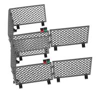 YARNOW 2 Set Bracks di building net protettivi guerra Sabbia giocattolo a tema Brucks Building Scene War scena di costruzione giocattoli militari per ragazzi AbS Grigio