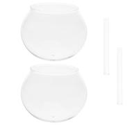 YARNOW 2 set di kit per la creazione di campanelli a vento in vetro trasparente, stile giapponese, cupola in vetro da 3,15" e tubi sonori, materiali per progetti artistici e artigianali, per