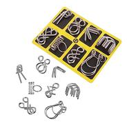 YARNOW 2 Set Giocattoli Intellettuali Metallo Set da Sbloccabili Puzzle Divertenti per Adulti per Intrattenimento e Conversazione Facili da Portare