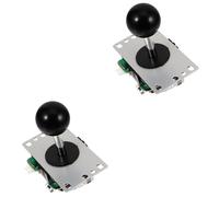 YARNOW 2 Set Joystick Console Di Gioco Arcade Joystick Circuito Stampato 5P Console Di Gioco Senza Luce Nero Macchine Arcade Retrò Stick e Stick e