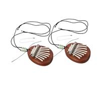 YARNOW 2 set Mini Kalimba Note in Legno Sapele Strumento Musicale Portatile per Principianti e Thumb Piano Compatto per Viaggi e Divertimento Famigliare