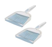 YARNOW 2 Set Set Mini Scopetta e Paletta da Tavolo, Portatile, Blu | Plastica, Set Pulizie per Casa e Ufficio, per Elettronica e Divani, Set da Due Pezzi