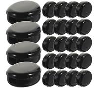 YARNOW 20 Paia Cuscinetti Antiscivolo per Occhiali in Silicone, Neri, Supporti Auricolari per Occhiali, Comfort per Ridurre Peso Sulle Orecchie