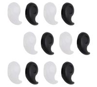YARNOW 20 Paia Fermo per Occhiali in Silicone Antiscivolo, per da Sole | Gommini Neri e Bianchi, Installazione e Rimozione Semplici, Leggeri, per Aste di Occhiali e Montature