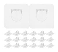 YARNOW 20 pezzi di ancoraggi per mobili a prova di bambino per box, antiscivolo per pavimenti di aree gioco, staffe di fissaggio adesive in plastica per cancelletti di sicurezza e aree gioco interne