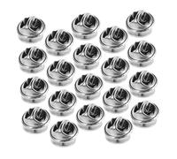 YARNOW 20 pezzi Fermagli Fermacravatta in Acciaio Inossidabile Chiusura Farfalla per Spille Supporti Pin per Gioielli Fai da Te e Badge Grip Sicuro e Design Elegante