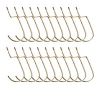 YARNOW 20 Pezzi Ganci Resistenti per Vestiti in Lega Oro Design e Salvaspazio, Appendi Grucce Pesanti per Vacanze Estive e Guardaroba di Casa