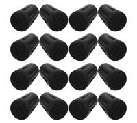 YARNOW 20 Pezzi Gommini Antiscivolo per Bastoni da Passeggio e Trekking Punta in Gomma Rotonda Accessori Protettivi per Bastoncini Escursionismo Facili da Installare Resistenza Usura per