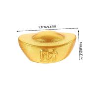YARNOW 20 Pezzi Ornamenti per la decorazione realistico ricchezza Miniature minuscolo accessori per la casa delle bambole Accessorio per la casa delle bambole resina Golden