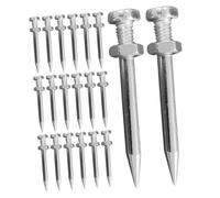 YARNOW 20 Pezzi Picchi Di Terreno Sciolti Chiodo Per Aeratore Per Prato Da Giardino Paletto Per Scarpa Aeratore Per Prato Paletto Aeratore Per Scarpa Gonfiabile Scarpe Sciarpa Metallo