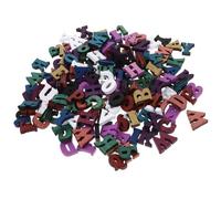 YARNOW 200 Pezzi Ornamento Della Lettera Di Registro Colore Sospeso Colorato Di Grandi Dimensioni Segni Parete Arredamento Pastello Rustico Decorazione Alfabeti Di Legno