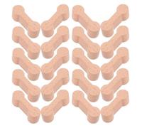 YARNOW 24 pezzi di binari per treni in legno, espansioni compatibili con tutte le principali marche di treni giocattolo per bambini, set di ferroviari color cachi