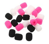 YARNOW 24 Pezzi Mini Copertura Antivento per Microfono Auricolare in Spugna Colorata Protezione Microfono Lavalier Compatta per Uso Interno ed Esterno Coperture Sostitutive