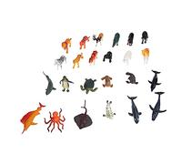 YARNOW 24Pezzi Animali Oceanici Giocattoli Educativi Per Figure Realistiche Per Apprendimento e Decorazione Domestica Per Insegnare