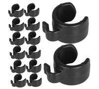 YARNOW 25 Pezzi Asta Microfonica Filo Staccabile Cavo Fermacavi Adesivi Microfono Morsetto Fermacavi Neri In Piedi Se Stesso Montato X Regolabile Serracavi Piccoli Fermacavi Nero Plastica