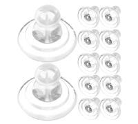 YARNOW 25 Pezzi Fermaorecchini in Silicone, Chiusure per Orecchini, Trasparenti, Bloccaggio Sicuro, per Orecchini e Gioielli, per Creazione Gioielli