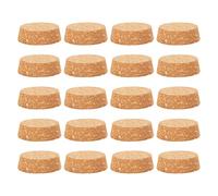 YARNOW 25Pcs Tappo Tappo di Vino Bottiglia di Vino Tappi in Sughero Grandi Tappi in Sughero Conico in Legno Sostituzione per Vino Birra Bottiglia Artigianato 5. 3X4. 7X1. 7 Cm.