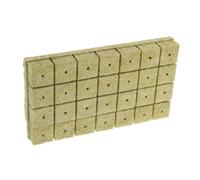 YARNOW 28pezzi Cubi Idroponici per Semina Indoor Blocchi Coltivazione Senza Suolo per Piante Fiori e Verdure Lana di Roccia per Germinazione e Trapianto Facile