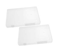 YARNOW 2Pezzi Contenitori Impilabili per Puzzle e Gioielli da Organizer Trasparente per Riporre e Gadget