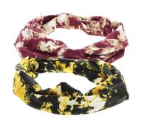 YARNOW 2pezzi Fasce Elastiche Per Tie Dye Da Antiscivolo Per Sport e Yoga Design Ampio Per Assorbimento Sudore e Adatto Tutte Le Taglie Accessorio Alla Moda Per Uomini e Donne