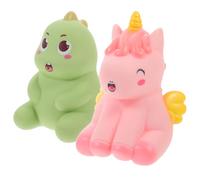 YARNOW 2pezzi Giocattoli Da Bagnetto Per Animali Squeeze Giocattoli Da Bagno Cartoni Animati Per Galleggianti Per Bagno e Piscina Per Compleanno e Feste