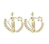 YARNOW 2pezzi Spilla Simbolo della Bilancia in Metallo Dorato Accessorio per Colletto di Camicia Design Elegante Tema della Giustizia Adatto per Avvocati e Appassionati di Astrologia