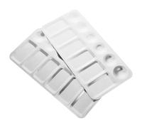 YARNOW 2pezzi Vassoi di Pittura in Acciaio Inossidabile Argento Resistente alla Corrosione per Mischiare Colori e Solventi per Hobby e Opere di Pittura