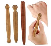 YARNOW 3 pezzi Bastoncini in Legno per Riflessologia del Piede Strumento Manuale per Agopressione Sollievo e Circolazione Relax Piedi Corpo Massaggi Multifunzione