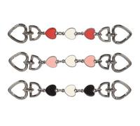 YARNOW 3 Pezzi Catena Estensibile per Borsa a Cuore in Ferro, Stile Moda | Decorazione Originale per Borsa, Sostituisce la Cinghia, Rende la Borsa Pratica, per Compleanno e Natale