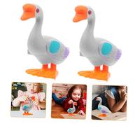 YARNOW 3 Pezzi Clockwork Big White Goose Giocattolo per su Saltando Giocattoli da Passeggio D'Oca Giocattoli Divertenti a Orologeria Giocattoli D'Oca Grey Addominali