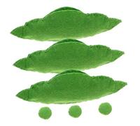 YARNOW 3 Pezzi Finto Giocattolo Vegetale Giocattoli Cucina Fare Finta Cibo Giochi Interattivi Genitore-Figlio Fai Finta di Mangiare Un Giocattolo Provato Verde