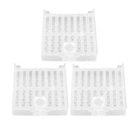 YARNOW 3 Pezzi Gabbia per Ape Regina in Plastica Bianca Rotonda, Protezione Sicura e Versatile per Apicoltura Domestica e Uso Esterno, Strumento Essenziale per Apicoltori